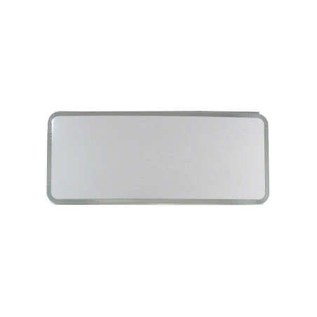 cod. 24.308 - Targa alluminio arg. 16x7
