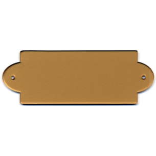 cod. 24.310 - Targa porta plex cm 14x5 Made in Italy