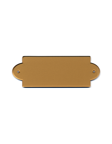 cod. 24.310 - Targa porta plex cm 14x5 Made in Italy