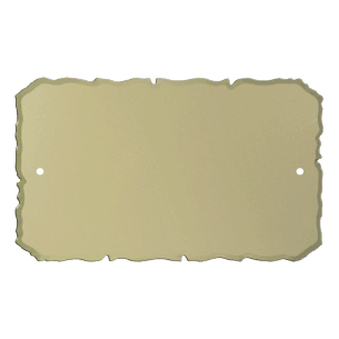 cod. 24.322 - Targa alluminio oro 13x8
