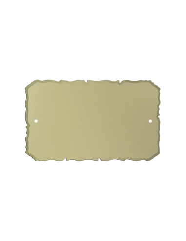 cod. 24.322 - Targa alluminio oro 13x8