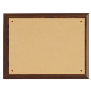 cod. 24.342 - Targa ottone e legno 33x26