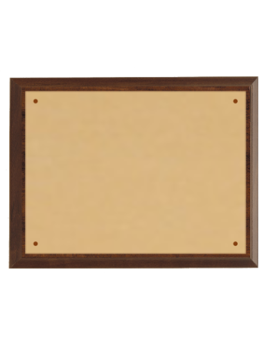 cod. 24.344 - Targa ottone e legno 25
