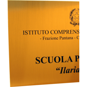 cod. 24.400 - Targa ottone neutra min. E. 18