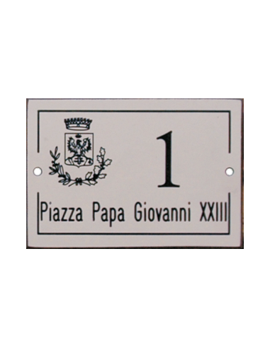 cod. 24.469 - Numero civico personalizzato Made in Italy
