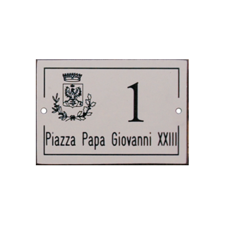 cod. 24.469 - Numero civico personalizzato Made in Italy