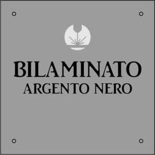 cod. 24.500 - Targa bilaminato neutra a cmq min. E. 7