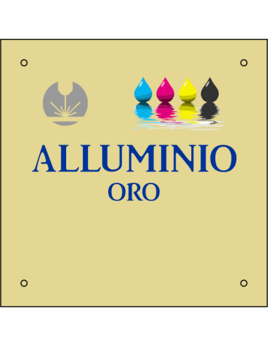 cod. 24.507 - Targa all. oro neutra a cmq min. E. 7
