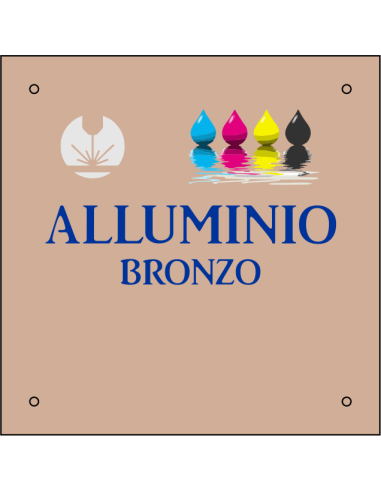 cod. 24.508 - Targa all. bronzo neutra a cmq min. E. 7