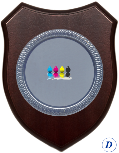 cod. 25.623D - Crest cm 20  con  piatto 11 Made in Italy