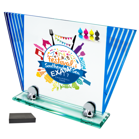 cod. 25.627C - Trofeo cristallo cm 38x23x0