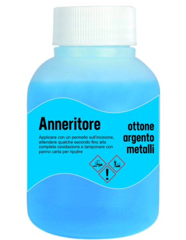 cod. 27.535 - Anneritore per incisioni metallo ml 150 Made in Italy