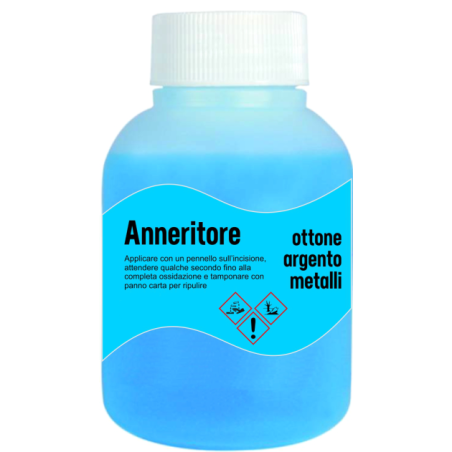 cod. 27.535 - Anneritore per incisioni metallo ml 150 Made in Italy