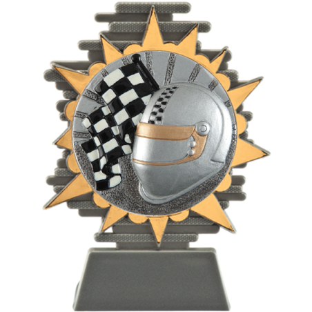 cod. P.AU25.800.27 - Trofeo auto automobilismo cm 14