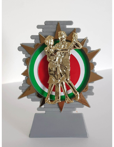 cod. P.BAL15 - Trofeo ballo liscio cm 14