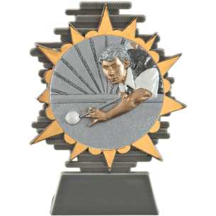 cod. P.BI25.800.13 - Trofeo biliardo cm 14