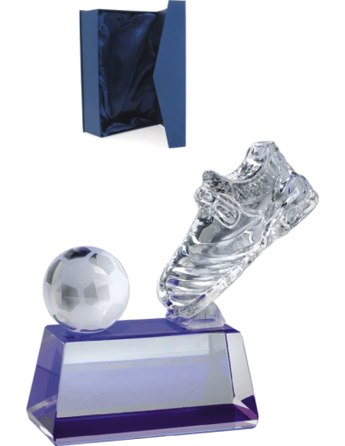 cod. P.CAL134 - Trofeo Calcio cristallo cm 12