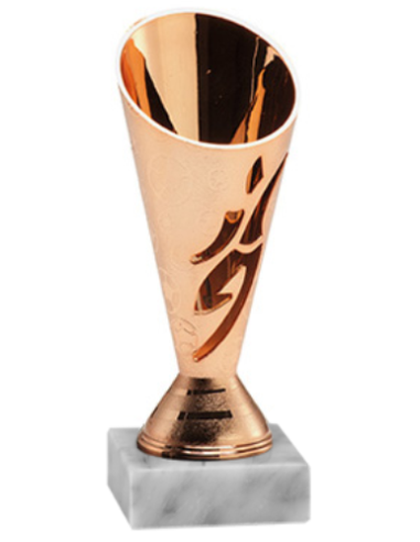 cod. P.CAL15.308B - Trofeo calcio bronze cm 15