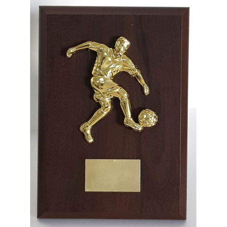 cod. P.CAL154 - Targa legno calcio cm 15