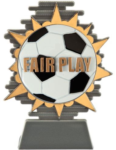 cod. P.CAL25.800.37 - Trofeo calcio fair play cm 14