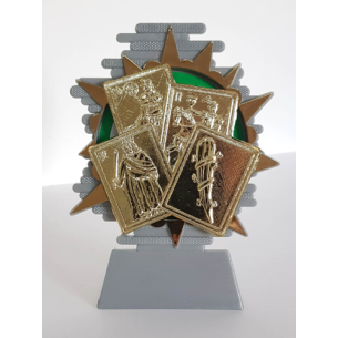 cod. P.CAR04 - Trofeo carte Francesi cm 14