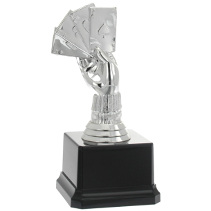 cod. P.CAR16.499B - Trofeo carte francesi cm 16