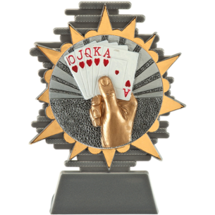 cod. P.CAR25.800.28 - Trofeo carte cm 14