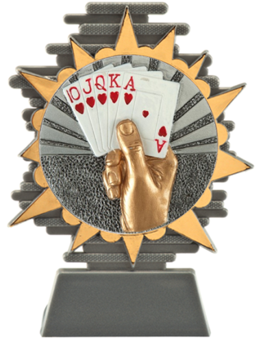 cod. P.CAR25.800.28 - Trofeo carte cm 14