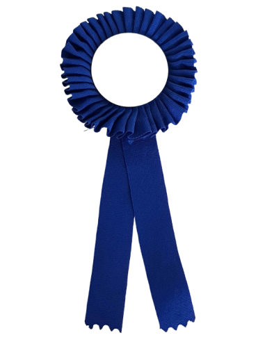 cod. P.COC01 - Coccarda blu cm 21x9 int. cm 5