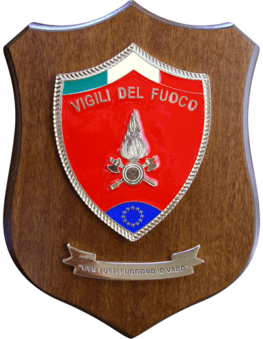 cod. P.CR03 - Crest Vigili del Fuoco cm 20