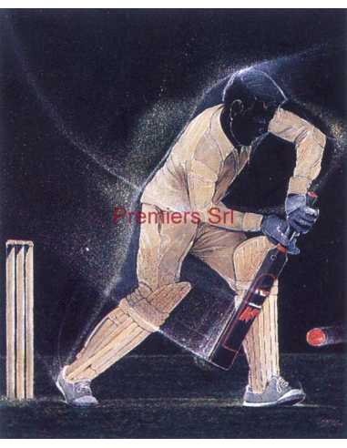 cod. P.CRI01 - Cornice con Poster Cricket 24x18