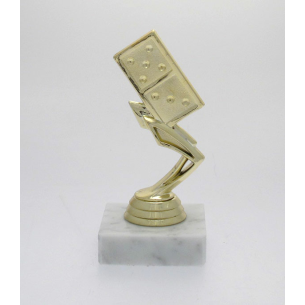 cod. P.DO01 - Trofeo Domino cm 13