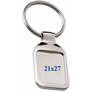 cod. P.GAD.23.123 - Portachiavi acciaio 21x27