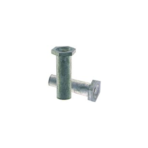 cod. P.GAD28.006 - Conf.100 bulloni 1/4" cm 3