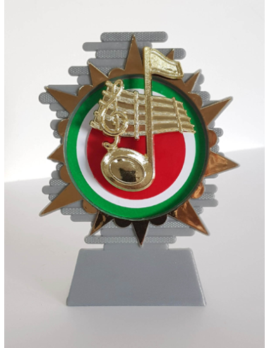 cod. P.MU01 - Trofeo Musica  cm 14