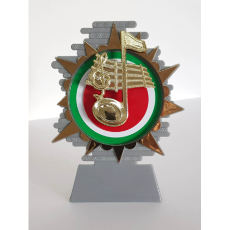 cod. P.MU01 - Trofeo Musica  cm 14