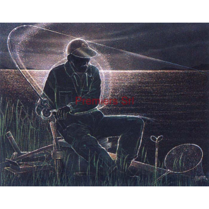 cod. P.PE27 - Cornice con Poster Pesca 24x18