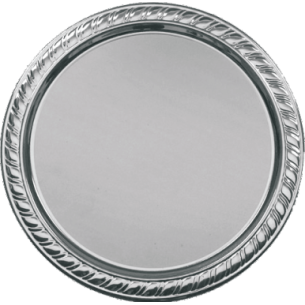 cod. P.PIA22.001SK - Piatto alluminio cm 18