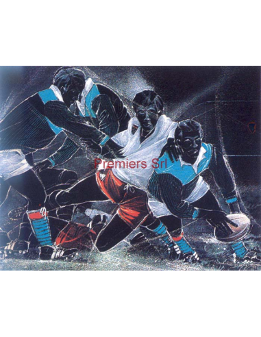 cod. P.RU03 - Cornice con Poster Rugby 24x18
