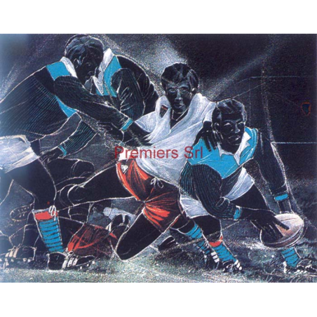cod. P.RU03 - Cornice con Poster Rugby 24x18