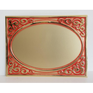 cod. P.TA16.20 - Targa alluminio cm 16X12