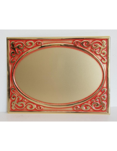 cod. P.TA16.20 - Targa alluminio cm 16X12