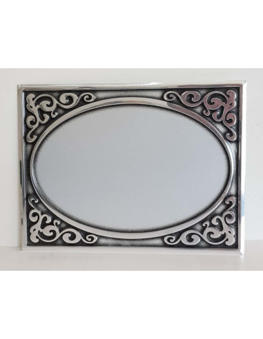 cod. P.TA16.21 - Targa alluminio cm 16X12