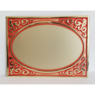 cod. P.TA20.25 - Targa alluminio cm 20X15