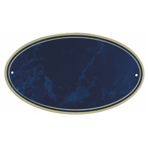 cod. P.TA24.319 - Targa alluminio blu arg. 14