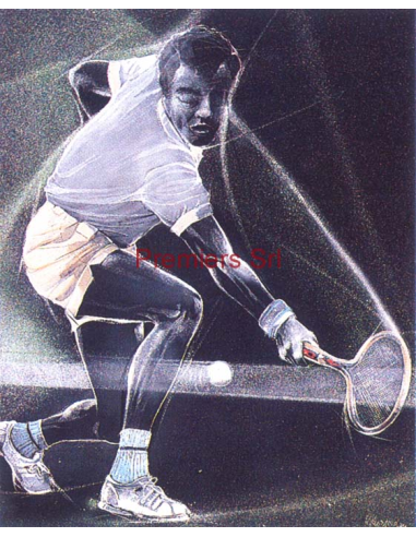 cod. P.TE29 - Cornice con Poster Tennis 24x18