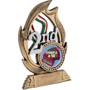 cod. P.TR18.386 - Trofeo numero 2 cm 18