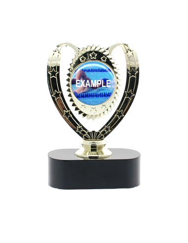 cod. P.TR18.388A - Trofeo alloro cm 17