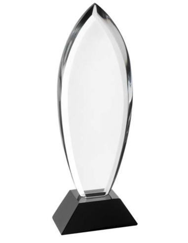 cod. P.TRC30.02 - Trofeo targa cristallo cm 30
