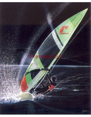 cod. P.WI05 - Cornice con Poster Windsurf 24x18